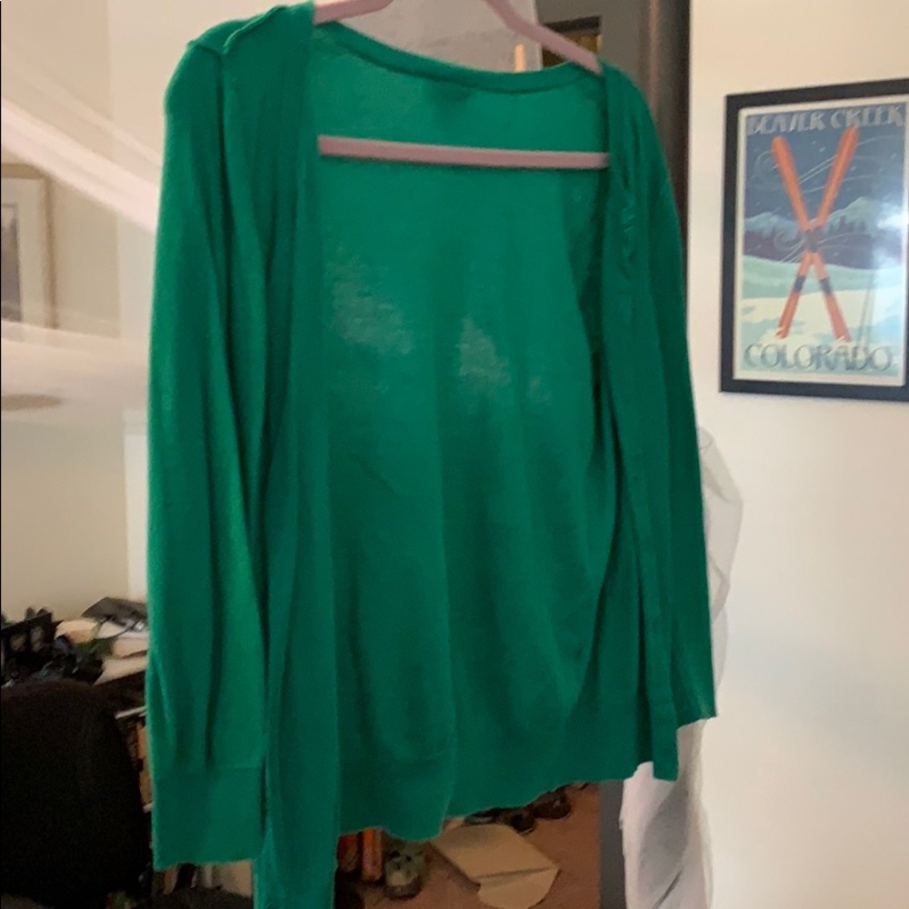 Mint green cardigan